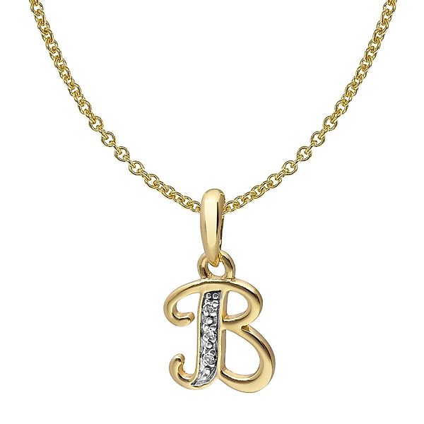 trendor Kette mit Anhänger Buchstaben-Anhänger B günstig online kaufen