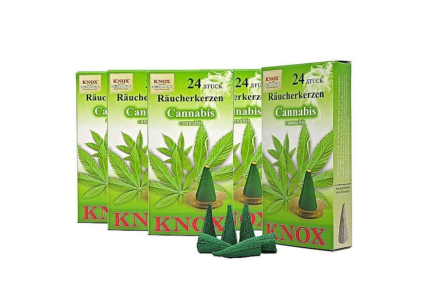KNOX Duftkerze 5 Päckchen Räucherkerzen- Cannabis - 24er Packung günstig online kaufen
