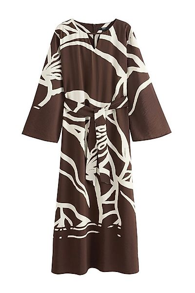 Next Maxikleid Maxi-Kaftankleid mit V-Ausschnitt und 3/4-Ärmeln (1-tlg) günstig online kaufen