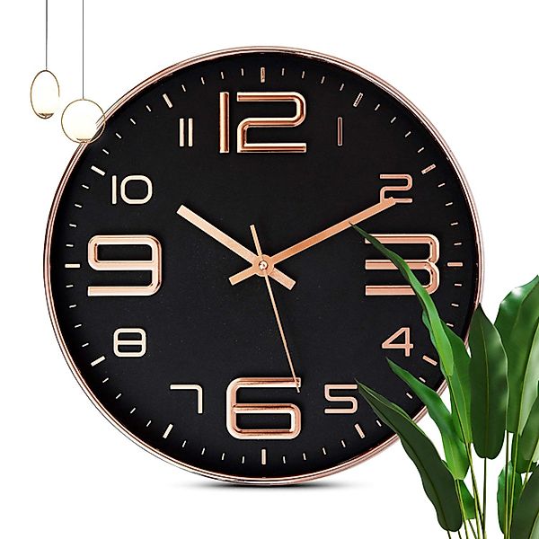 REDOM Wanduhr 30 cm leise Quarzuhr günstig online kaufen