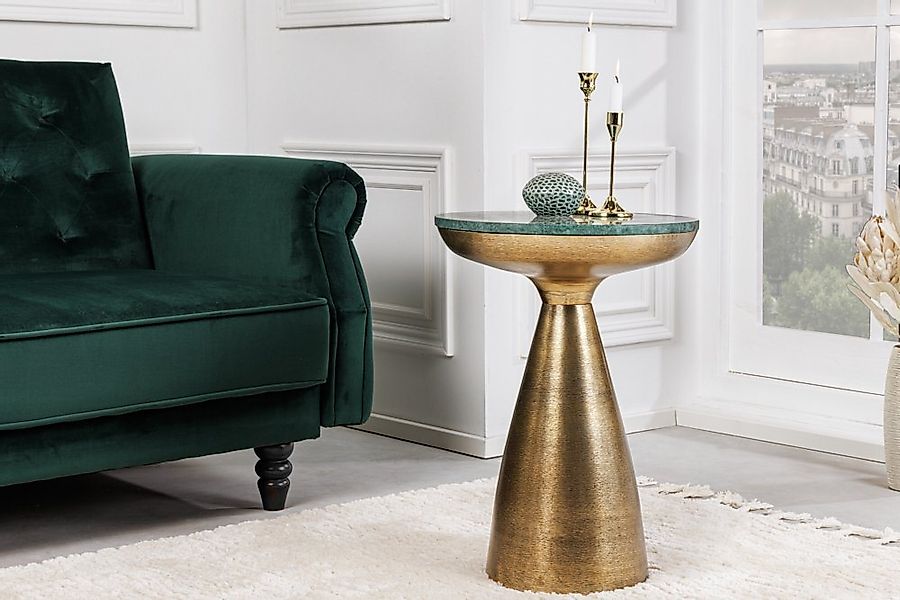 riess-ambiente Beistelltisch ELEMENTS 60cm gold / grün (Einzelartikel, 1-St günstig online kaufen