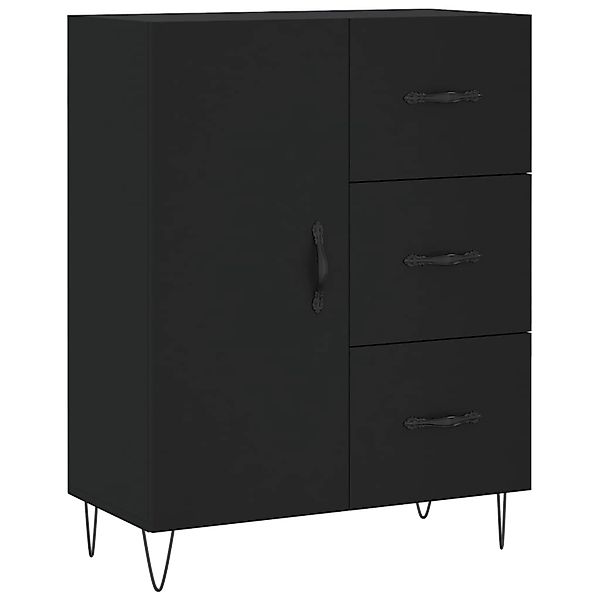 vidaXL Sideboard Schwarz 69,5x34x90 cm Holzwerkstoff 827909 günstig online kaufen