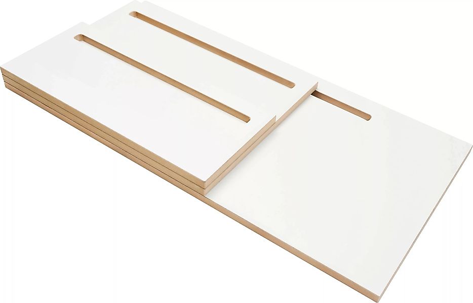 Tojo - Pult Schreibtischplatte für Stehpult/Schreibtisch L - weiß/MDF besch günstig online kaufen