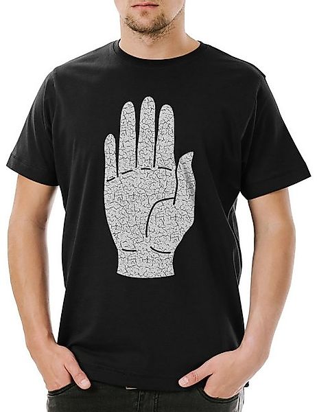Urban Backwoods Print-Shirt Urban Backwoods White Hand I Herren T-Shirt Sch günstig online kaufen