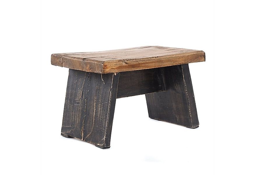 DESIGN DELIGHTS Hocker NOSTALGISCHER FUßHOCKER "SCHEMEL", Altholz massiv, H günstig online kaufen