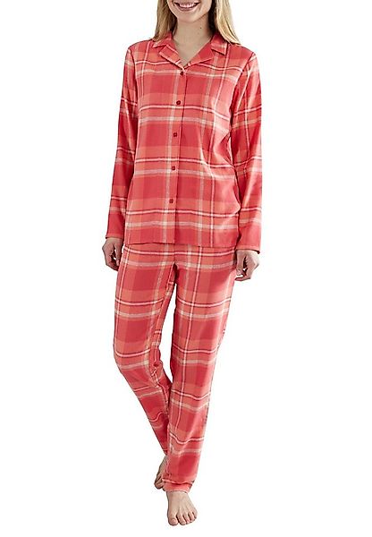 GÖTZBURG Pyjama GÖTZBURG Damen Pyjama rot kariert (1 tlg) günstig online kaufen
