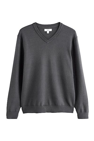 Next V-Ausschnitt-Pullover Regular Fit Sweatshirt mit V-Ausschnitt (1-tlg) günstig online kaufen