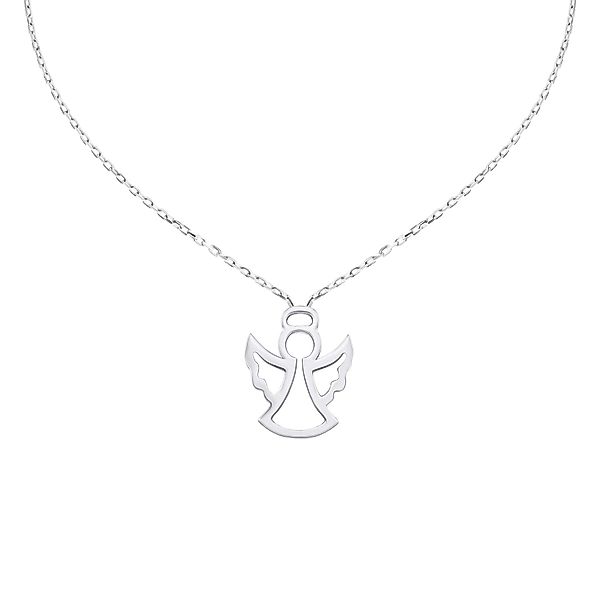 Stella-Jewellery Collier 585er Weißgold Halsketten Engel günstig online kaufen