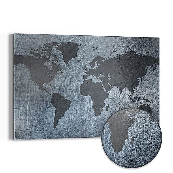 DEQORI Magnettafel 'Geschmiedete Welt', Metall Whiteboard günstig online kaufen