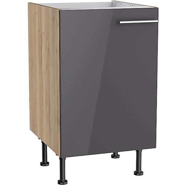Optifit Küchen-Spülenunterschrank Jonte984 50x87x58,4cm Anthra.-WildEiche günstig online kaufen
