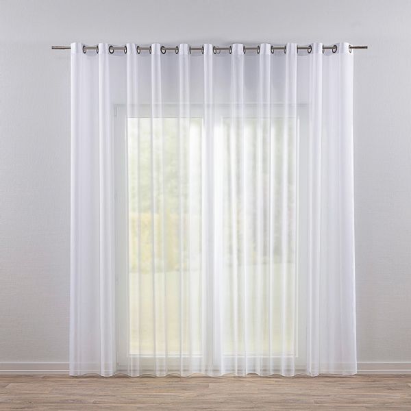 Gardine mit Ösen, weiss, Voile (178-08) günstig online kaufen