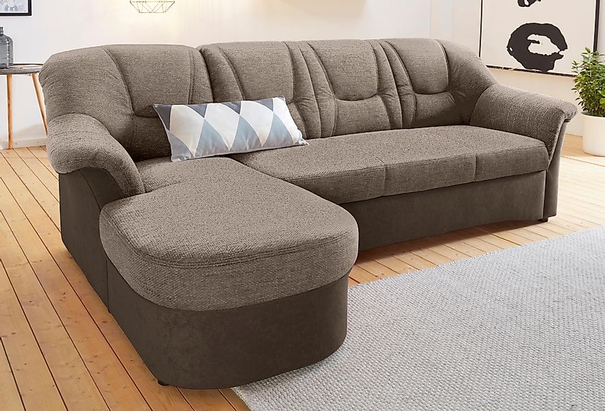 DOMO collection Ecksofa »Sarafina zeitlos und komfortabel, optional mit Fed günstig online kaufen