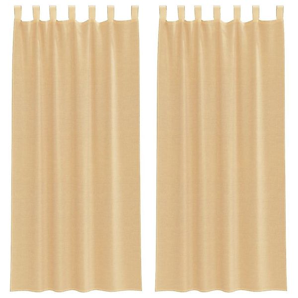 vidaXL Vorhang Voile Vorhänge mit Stangentaschen günstig online kaufen