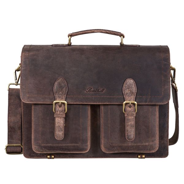 Benthill Aktentasche Echt Leder Laptoptasche Notebooktasche günstig online kaufen