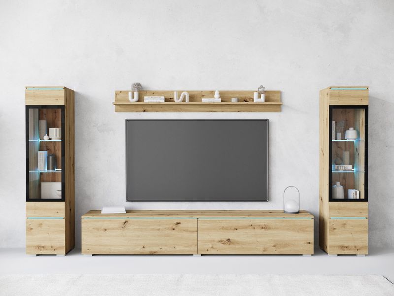 INOSIGN Wohnwand "VERA II" Komplett-Set, 4 Stk. tlg. Vitrine mit Verglasung günstig online kaufen
