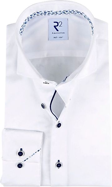 R2 Hemd Extra Long Sleeves Weiß - Größe 41 günstig online kaufen