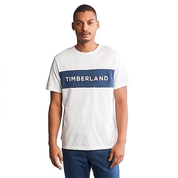 Timberland Block Brand Carrier Lonear Embroidery Kurzärmeliges T-shirt L Wh günstig online kaufen