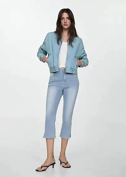 Capri-Jeans mit Seitenschlitz günstig online kaufen