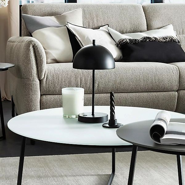 Schöner Wohnen Kia LED-Akkulampe Höhe 35cm schwarz günstig online kaufen