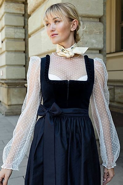 MarJo Dirndl Samt Dirndl 2tlg. - EMMERING - marine günstig online kaufen