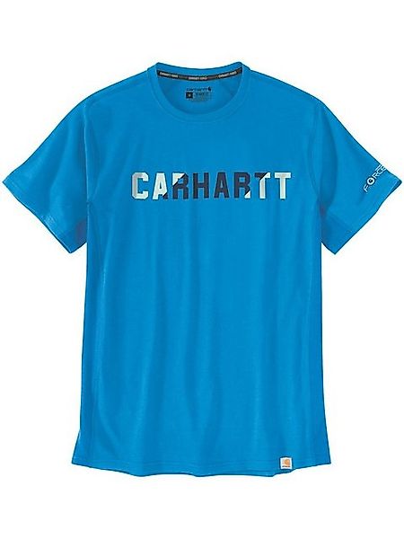 Carhartt T-Shirt Carhartt Logo T-Shirt hellblau günstig online kaufen