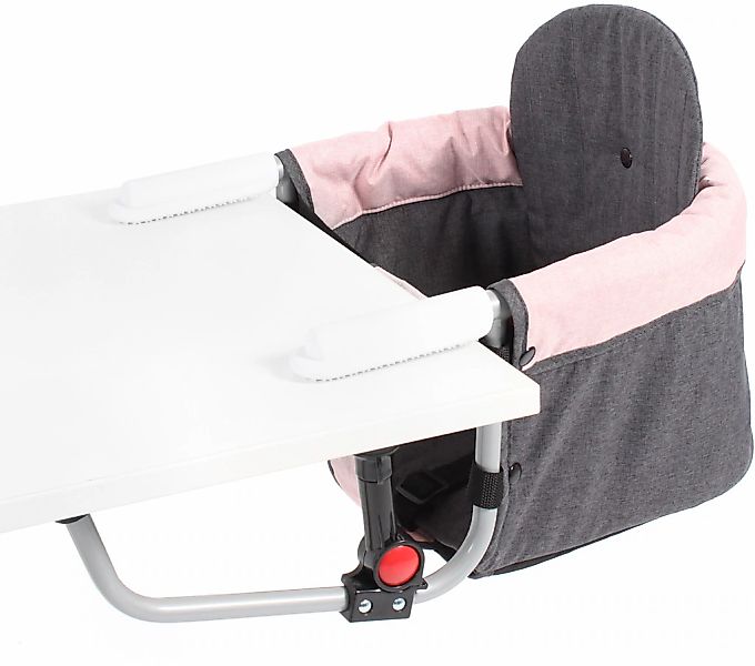 CHIC4BABY Tischsitz "Relax, Melange Rosa" platzsparend zusammenfaltbar günstig online kaufen