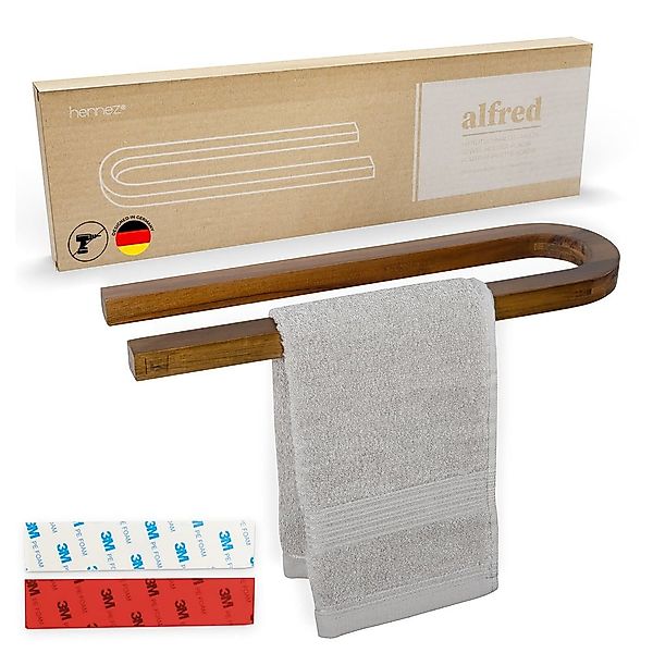 HENNEZ Handtuchhalter Handtuchstange ohne Bohren - günstig online kaufen