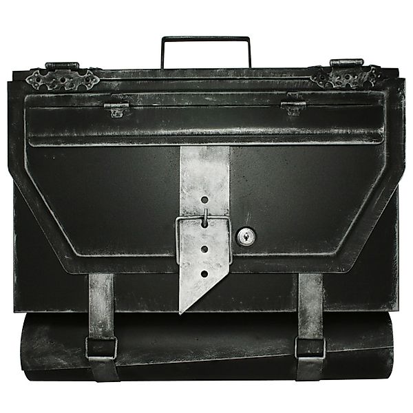 HMF 501-09 Briefkasten Aktentasche Antik 99 25 x 40 x 8 cm Silber günstig online kaufen