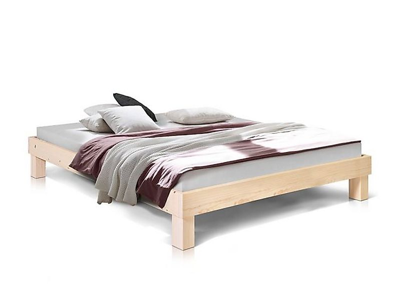Moebel-Eins Massivholzbett, PUMBA Massivholzbett ohne Kopfteil, Material Ma günstig online kaufen