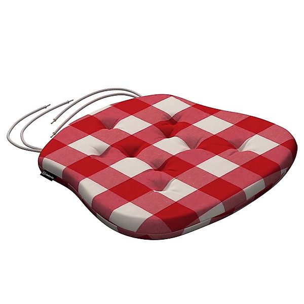 Dekoria Stuhlkissen Peter mit Bindeschnur aus Stoffkollektion Quadro in Ecr günstig online kaufen