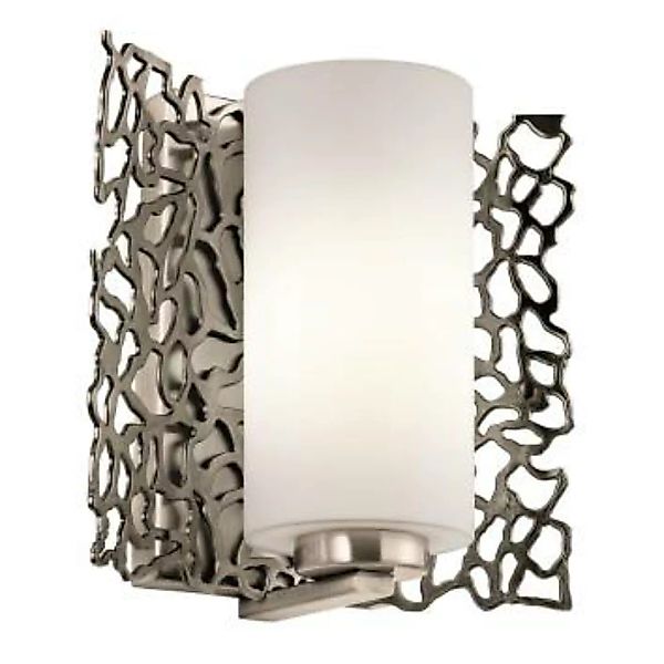 Wandlampe RINA in Zinn Weiß B:19cm Modern Lampe günstig online kaufen