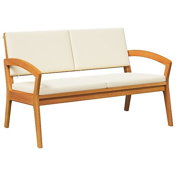 vidaXL Loungesofa Cremeweiß Massivholz Standard Langlebig Gartenbank, 1 Tei günstig online kaufen