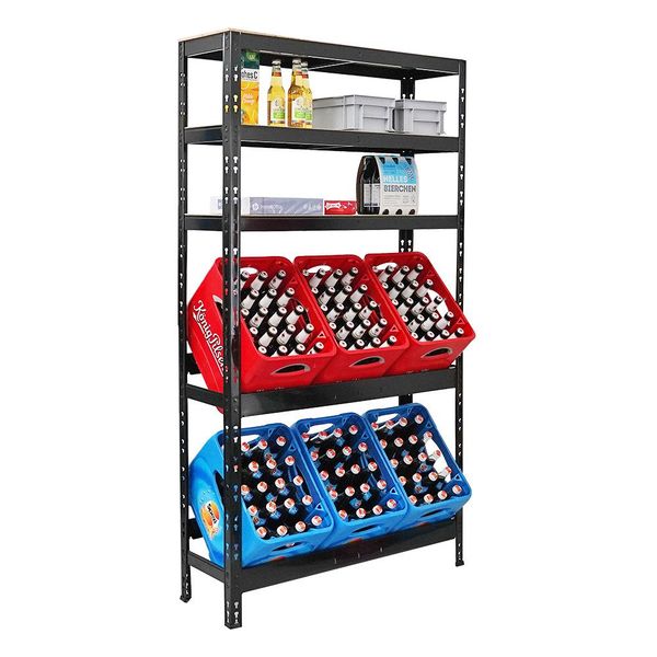 PROREGAL® Küchenregal Getränkekistenregal BODENSEE 180x100x30cm 6 günstig online kaufen