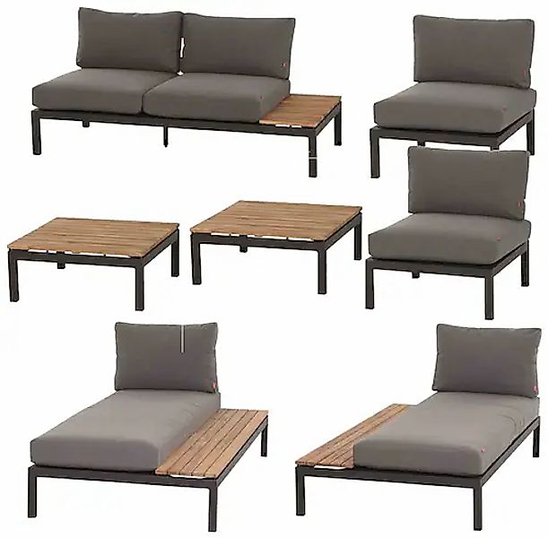 Siena Garden Gartenlounge-Set »Alvida« 7 Stk. tlg. günstig online kaufen