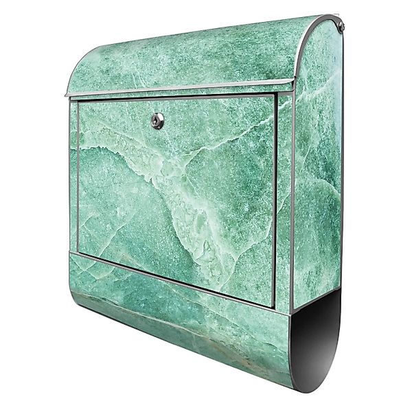 Banjado Design Briefkasten Silber Pulverbeschichtet 39x47x14cm 2 Schlüssel günstig online kaufen