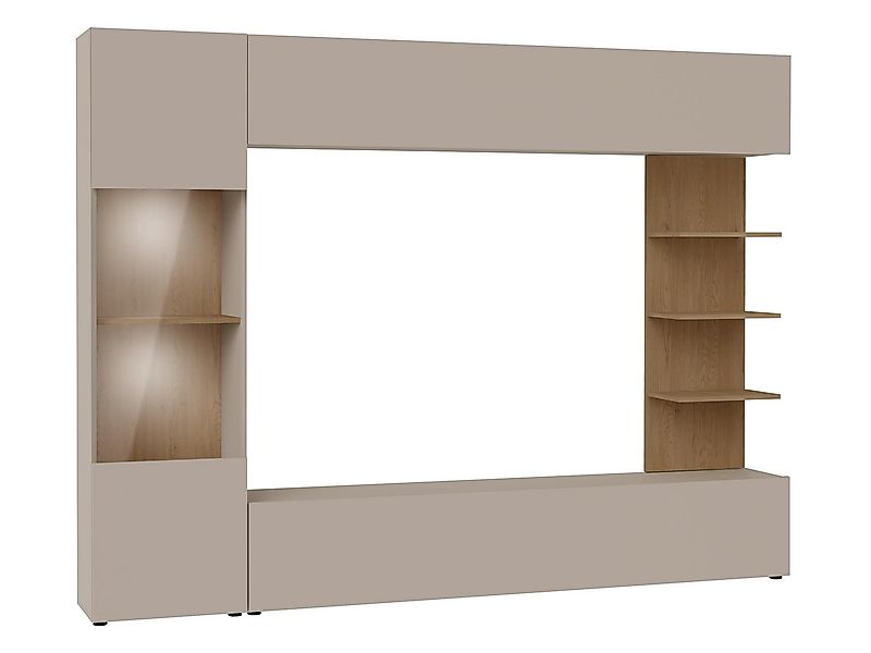 MIRJAN24 Wohnwand Lazando, (Komplett-Set, Hängeschrank, Vitrine, TV-Lowboar günstig online kaufen