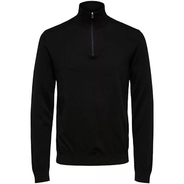 Selected  Sweatshirt Berg Half Zip Cardigan Zwart günstig online kaufen
