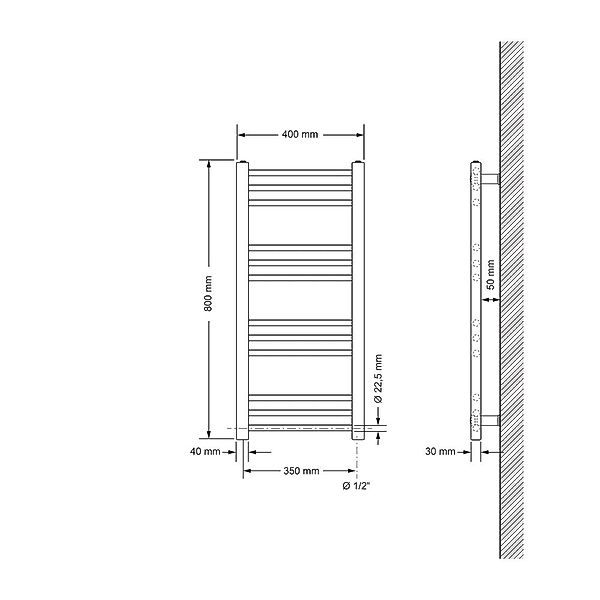 LuxeBath Badheizkörper Design Heizkörper Handtuchtrockner Badezimmer günstig online kaufen