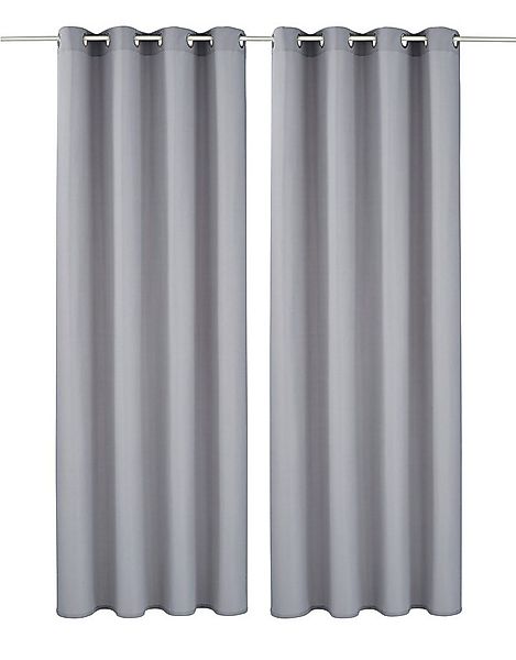 OTTO home Vorhang Raja (2 St), Ösen, blickdicht, Polyester, Blickdichtes Ma günstig online kaufen
