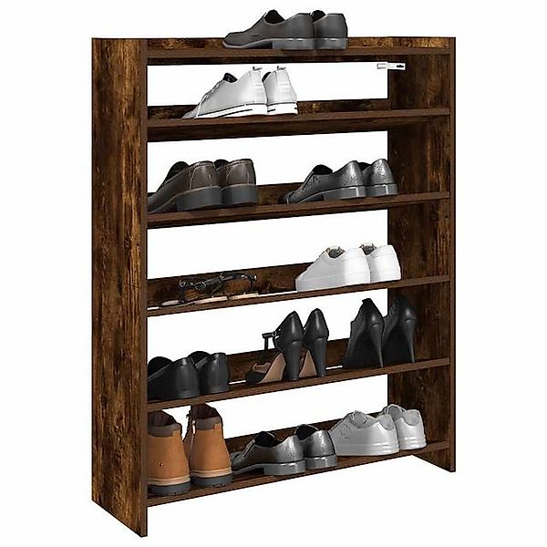 vidaXL Schuhschrank Schuhregal Räuchereiche 80x25x100 cm Holzwerkstoff günstig online kaufen