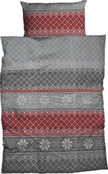 CASATEX Bettwäsche "Moldau" 3 Stk. tlg. norwegisches Muster, Schneekristall günstig online kaufen