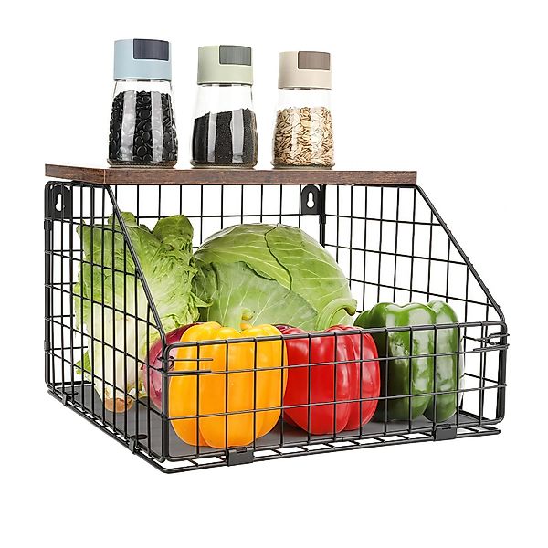 GLIESE Küchenregal Multifunktionales Gemüseregal mit Holzdeckel, günstig online kaufen