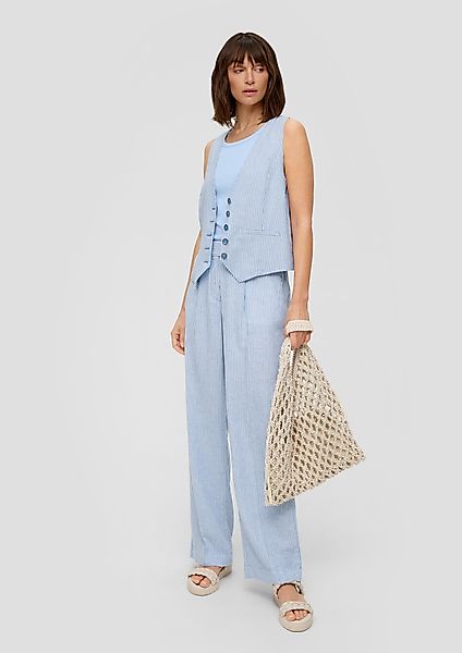s.Oliver 7/8-Hose Wide-Leg-Hose aus Leinenmix mit günstig online kaufen