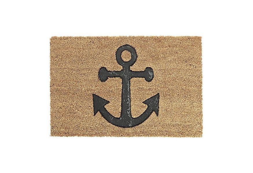 relaxdays Fußmatte Kokos Fußmatte Anker, Höhe: 15 mm günstig online kaufen