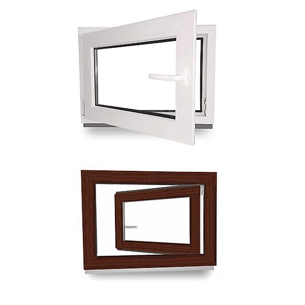 JeCo Fenster Kellerfenster Kunststoff innen weiß günstig online kaufen