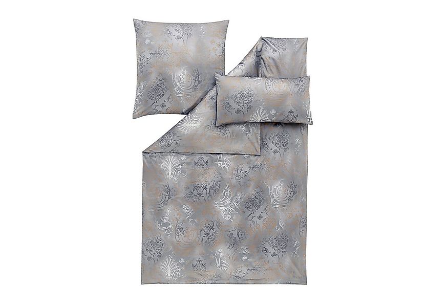Estella Bettwäsche Mako Satin Svizzera 135x200+Kissen 80x80 40x80 Ornament günstig online kaufen