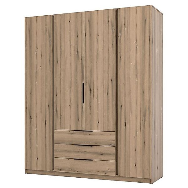 Selsey Kleiderschrank KAJA 4-türig mit Soft-Close, Kleiderstange und 11 Reg günstig online kaufen