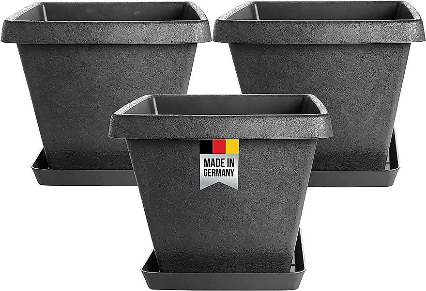 Centi Pflanzkübel Blumenkübel mit Untersetzer Gross, günstig online kaufen