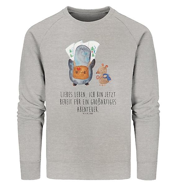 Mr. & Mrs. Panda Longpullover Größe M Pinguin & Maus Wanderer - Heather Gre günstig online kaufen