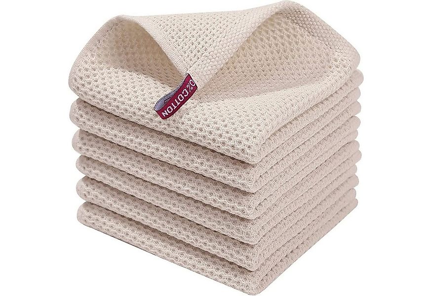 STILVORA Geschirrtuch 6-teiliges Küchentuch Set Mit Schlaufe 100% Baumwolle günstig online kaufen